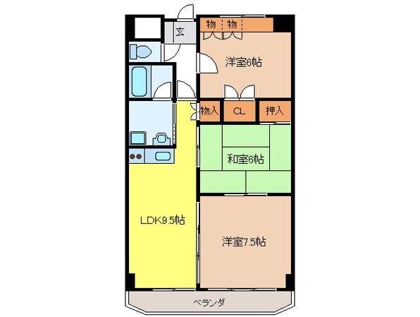 アクシスヨーロッパ壱番館の物件間取画像